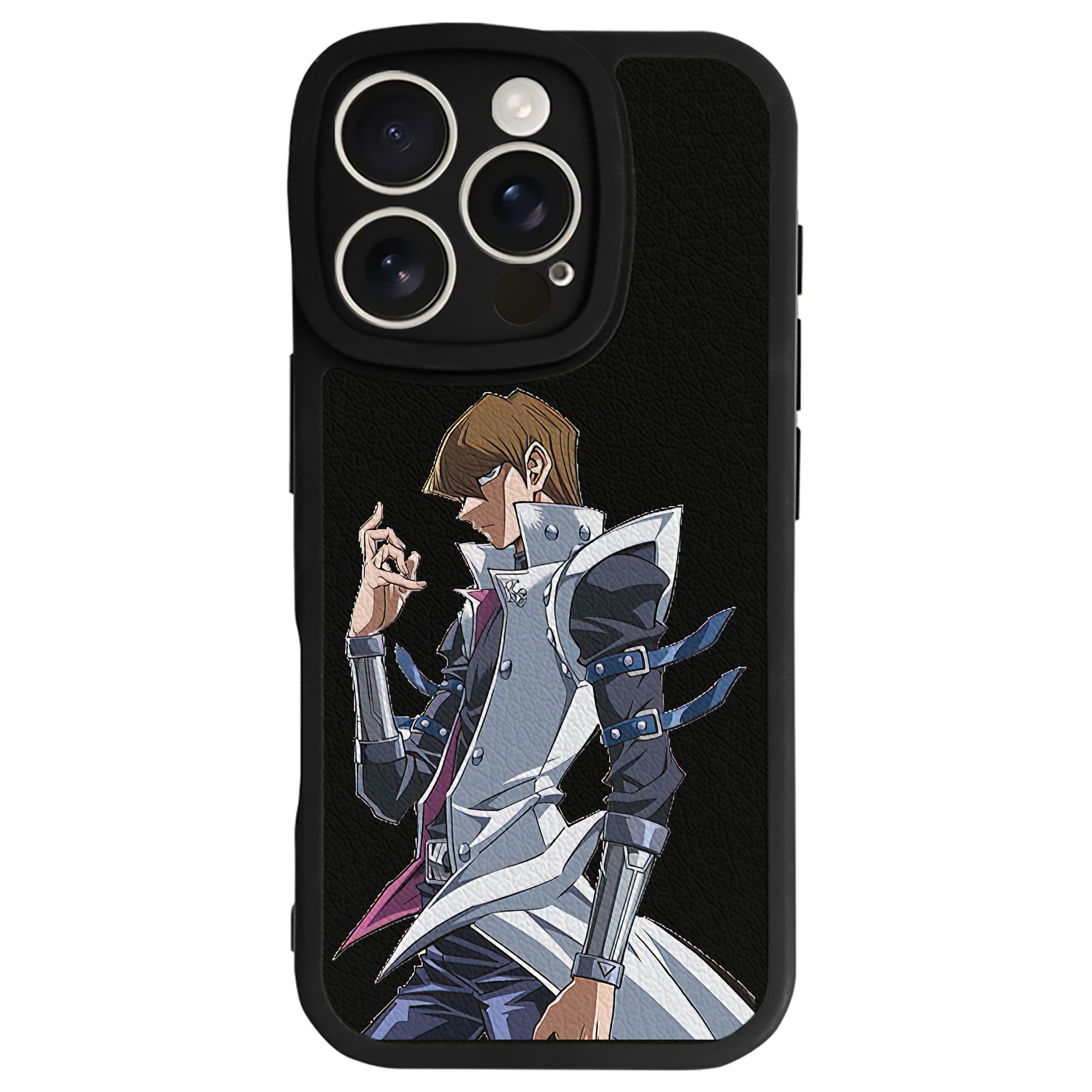 遊☆戯☆王 Yu-Gi-Oh! 【iPhone 16シリーズ対応】シリコンスマホケース（レザー調） 材質：シリコン